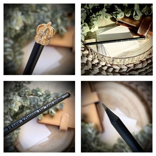 Bleistift mit Krone