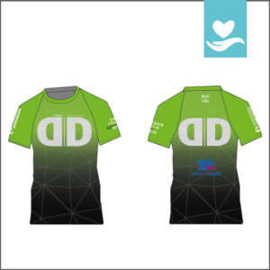 Produktbild Fahrradtrikot mit blauem Charity-Logo